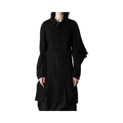 Damaged Denim Designed Sleeve Jacket