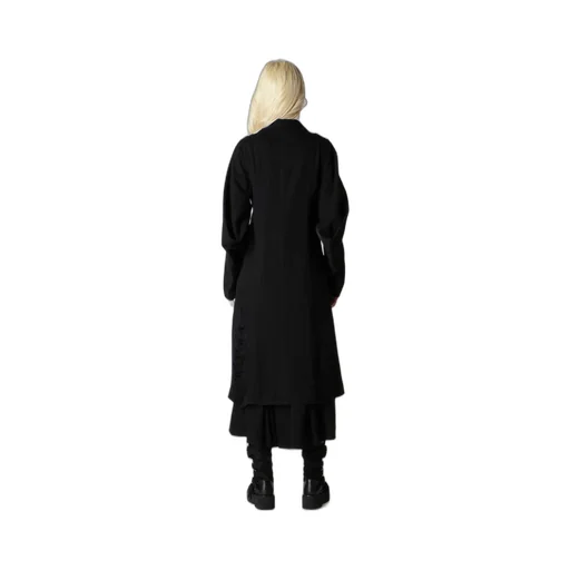Damaged Denim Designed Sleeve Coat