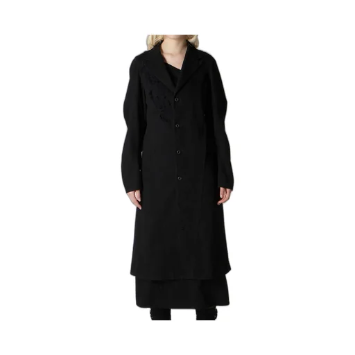 Damaged Denim Designed Sleeve Coat
