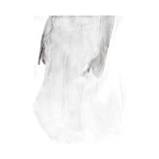 Damaged Denim Belt Balloon Skirt