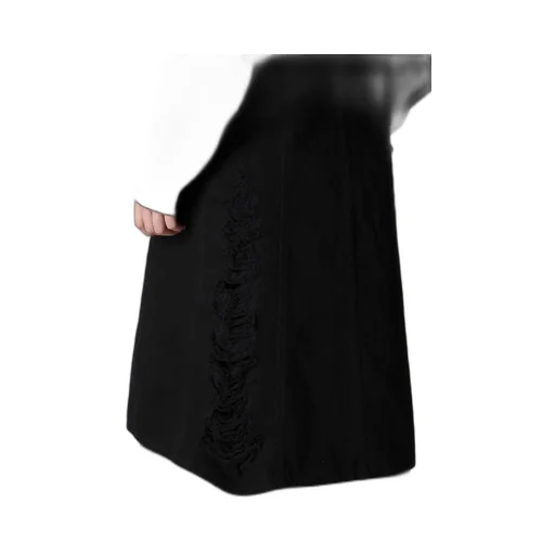 Damaged Denim Designed Sleeve Coat