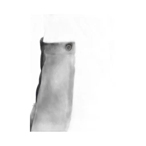 Dameged Denim Paneled Skirt