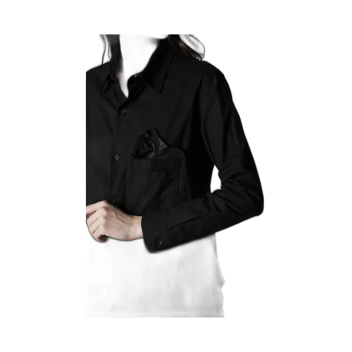 Light Poplin Pocket Square Shirt