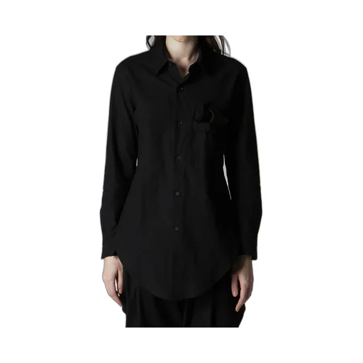 Light Poplin Pocket Square Shirt