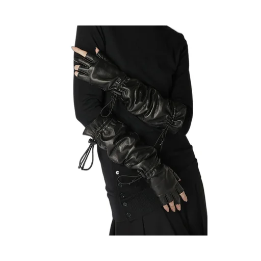 Oil Shrink Gathered Code Glove