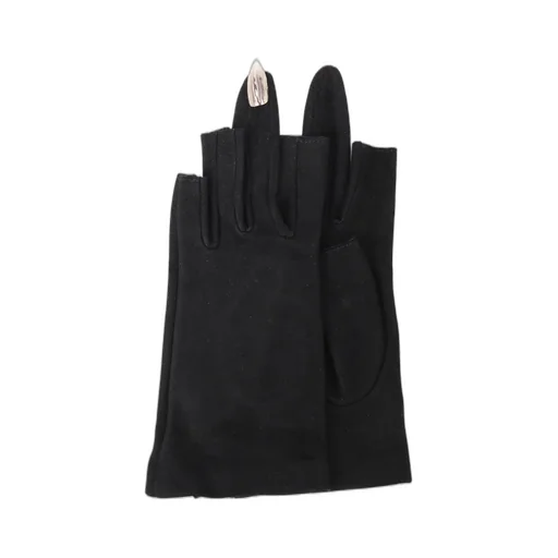 Suede Lamb Skin Middle Finger Nail Glove