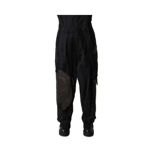 Faint Printed Corduroy Tab Pants