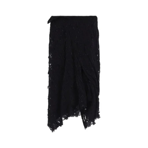 Dameged Stripe Twist Skirt