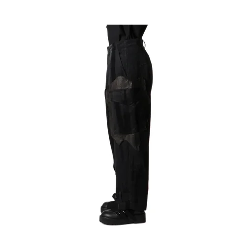 Faint Printed Corduroy Tab Pants