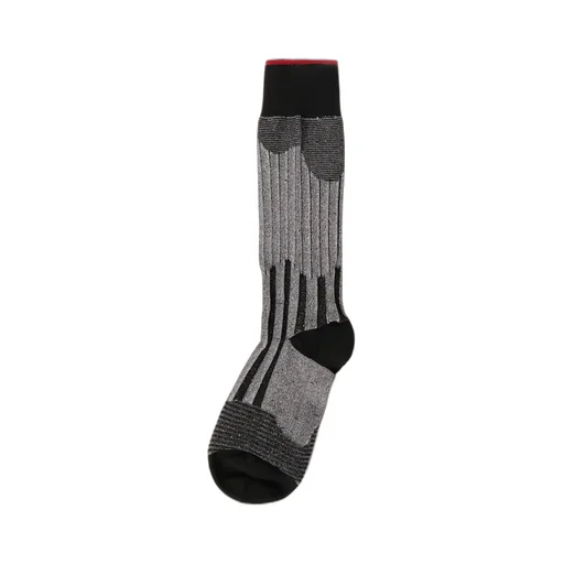 Silver Rib Random Stripe Socks