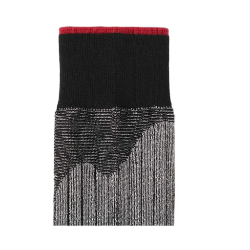 Silver Rib Random Stripe Socks