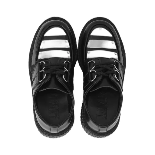 Limi Feu×Underground　Black Leather Shoes With Metal Plates