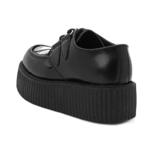 Limi Feu×Underground　Black Leather Shoes With Metal Plates