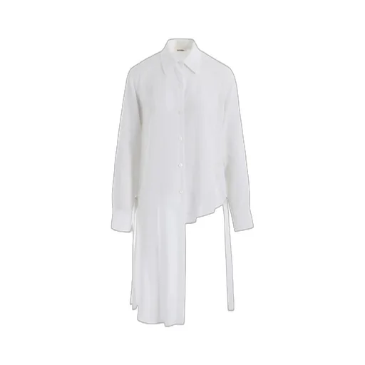 Soft Lawn Asymme Slit Shirt