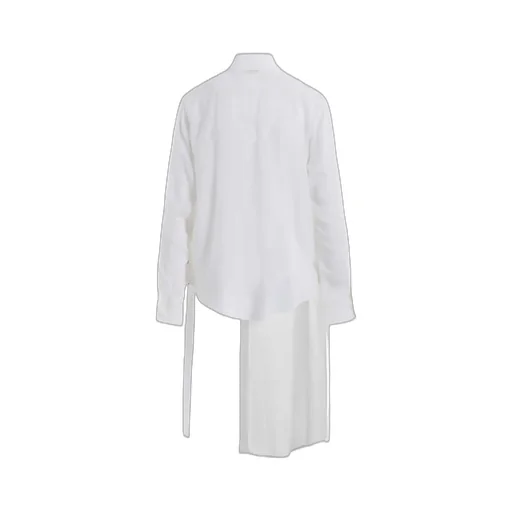 Soft Lawn Asymme Slit Shirt