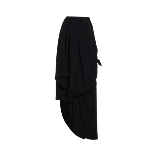 Twill Knot Detail Skirt