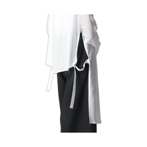 Soft Lawn Asymme Slit Shirt