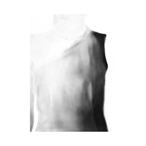 Hard Twist Gabardine Zip One Shoulder Dress