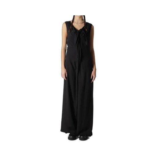 Hard Twist Gabardine Front Ribbon Overalls