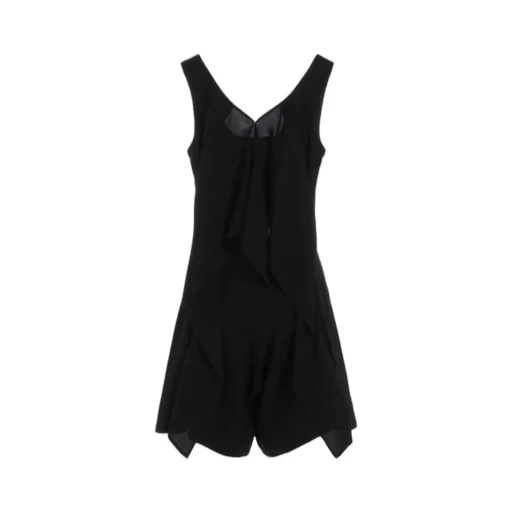 Hard Twist Gabardine Back Ribbon Short Ovealls