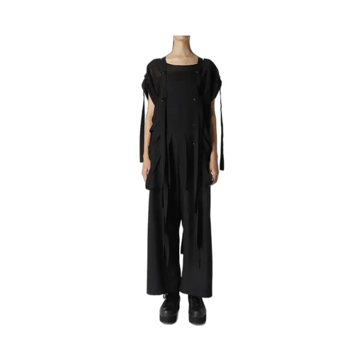 Wool Gabardine Hanging Strap Salopette