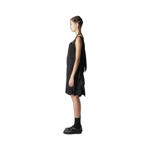 Hard Twist Gabardine Back Ribbon Short Ovealls