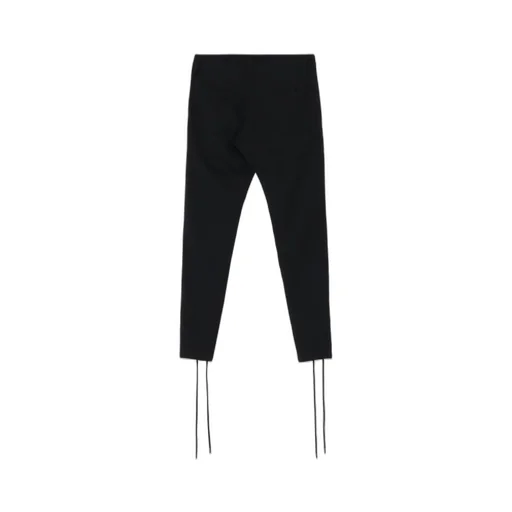 Wool Gabardine Lace-Up Pants