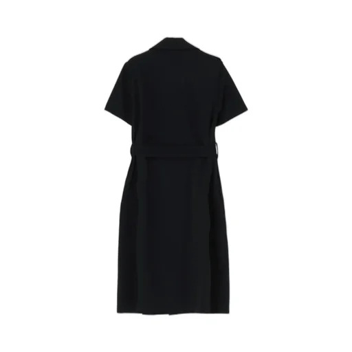 Wool Gabardine Short Sleeve Coat