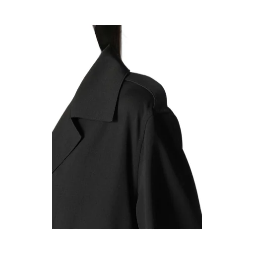 Wool Gabardine Short Sleeve Coat