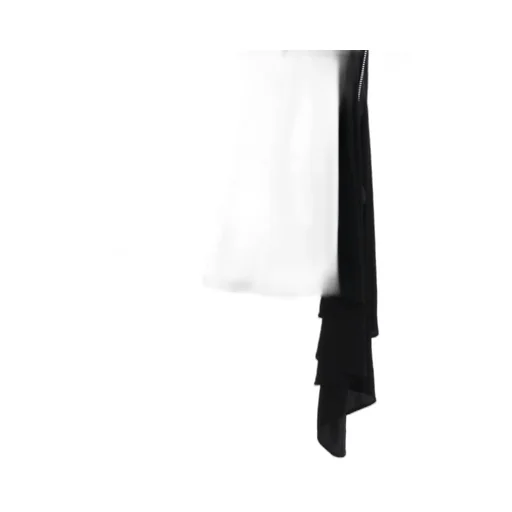 Hard Twist Gabardine Zip One Shoulder Dress