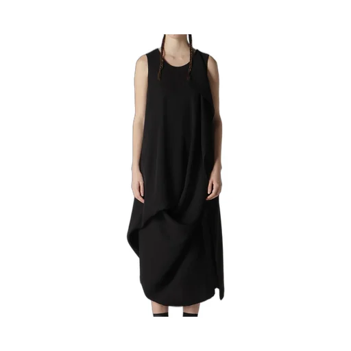 Double Satin Draping Dress