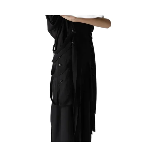 Wool Gabardine Hanging Strap Salopette