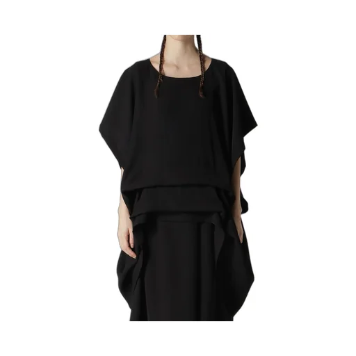 Double Satin Tuck Blouse
