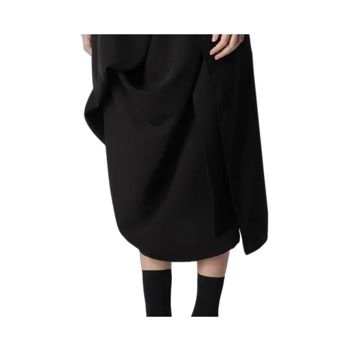 Double Satin Draping Dress