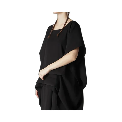 Double Satin Tuck Blouse