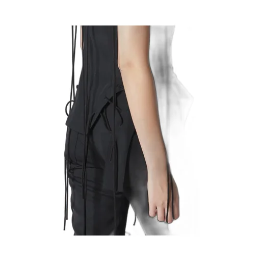 Wool Gabardine Lace-Up Jacket B