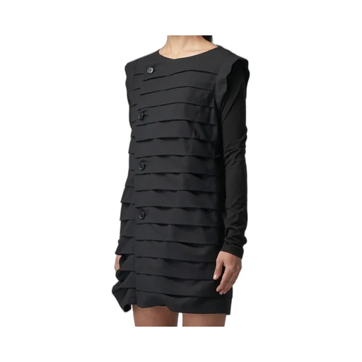 Dress With Horizontal Pleats
