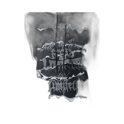 Logo Collage Printed Layered Separate Hoodie