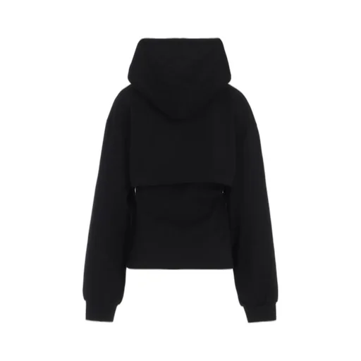 Logo Collage Printed Layered Separate Hoodie