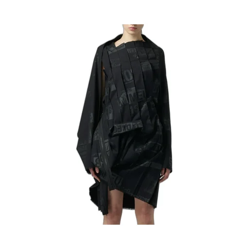 Printed Serge Dress With Pleated Front Details