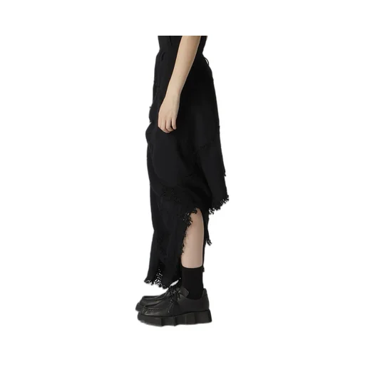 Block Jacquard Knot Detail Skirt