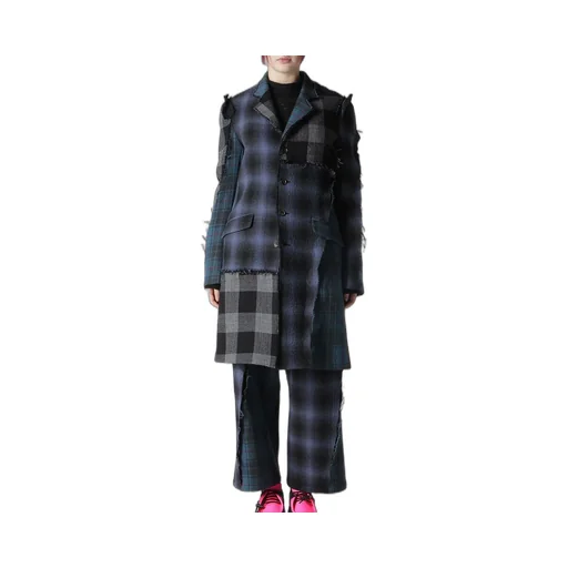 Multi Plaid B Tailored Coat