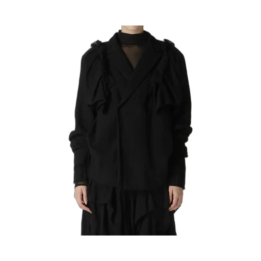 Gauze Layered Sleeve Jacket