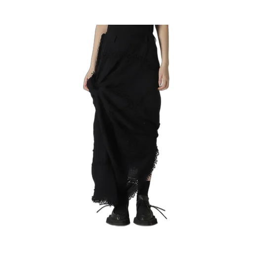 Block Jacquard Knot Detail Skirt