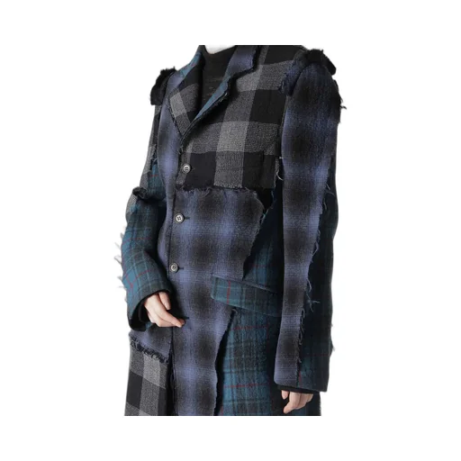 Multi Plaid B Tailored Coat