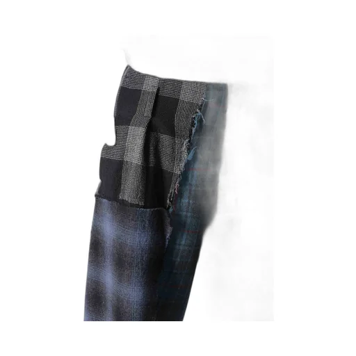 Multi Plaid B Tucked Pants