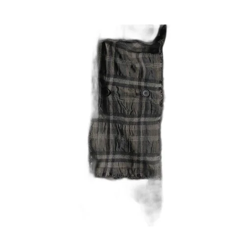 Ink Dyeing Plaid Box Jacket A