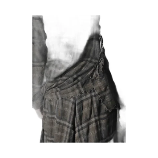 Ink Dyeing Plaid Box Jacket A