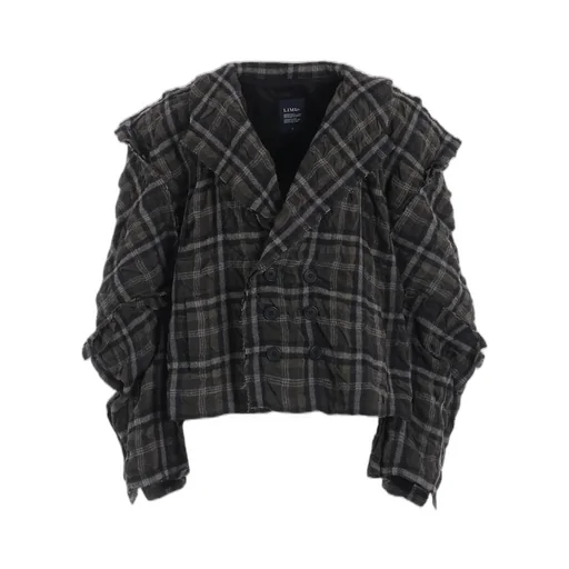 Ink Dyeing Plaid Box Jacket B