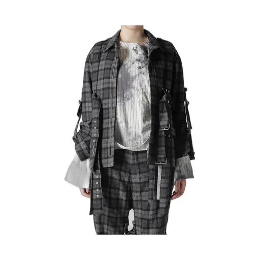 Plaid Flannel Harness Jacket